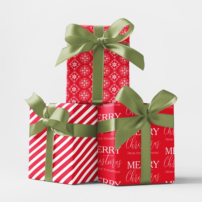 Feuille De Papier Cadeau Noël Vacances Simple mignonne Motif Flocon de neig (Cute Christmas snowflake pattern wrapping paper with simple festive winter holiday design.)