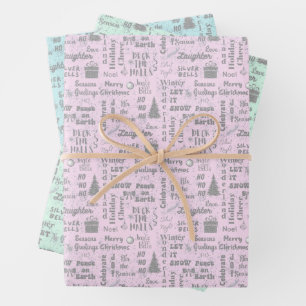 Feuille De Papier Cadeau Noël Whimsical - Jouer Doodle Art