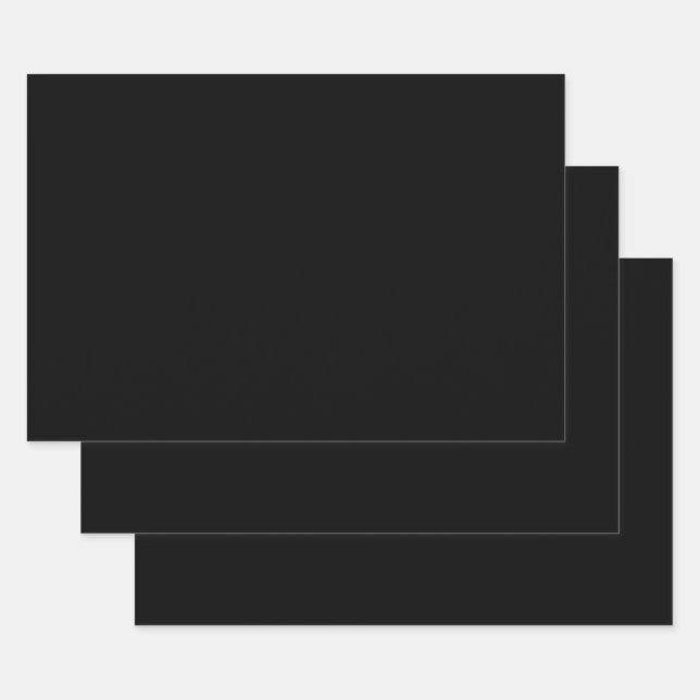 Feuille De Papier Cadeau Noir (Lot)