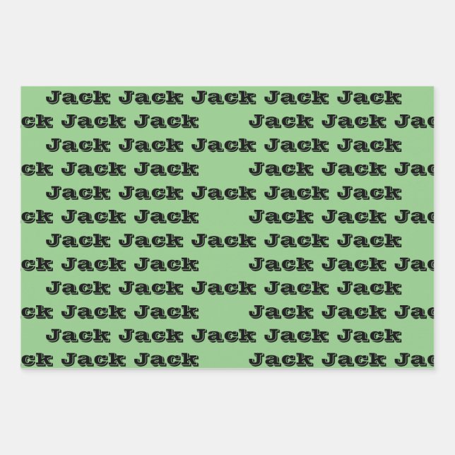 Feuille De Papier Cadeau Nom d'anniversaire personnalisé (Devant)