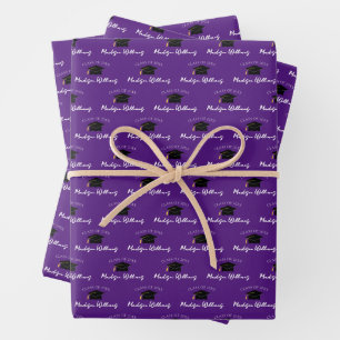 Feuille De Papier Cadeau Nom du script Classe de limite de graduation Année