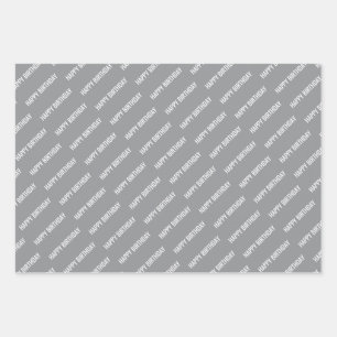 FEUILLE DE PAPIER CADEAU NOM PERSONNALISÉ MODE STYLÉ JOYEUX ANNIVERSAIRE