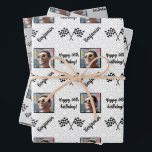 Feuille De Papier Cadeau Nom personnalisé Photo Sport Formule 1 Anniversair<br><div class="desc">Présentant notre papier d'emballage sur le thème du sport personnalisable, parfait pour n'importe quel fan de formule 1 ou pilote de course. Mais la meilleure partie ? Vous pouvez le personnaliser avec votre propre nom, sentiment et photo, rendant votre cadeau encore plus spécial. Que vous fassiez un cadeau d'anniversaire ou...</div>