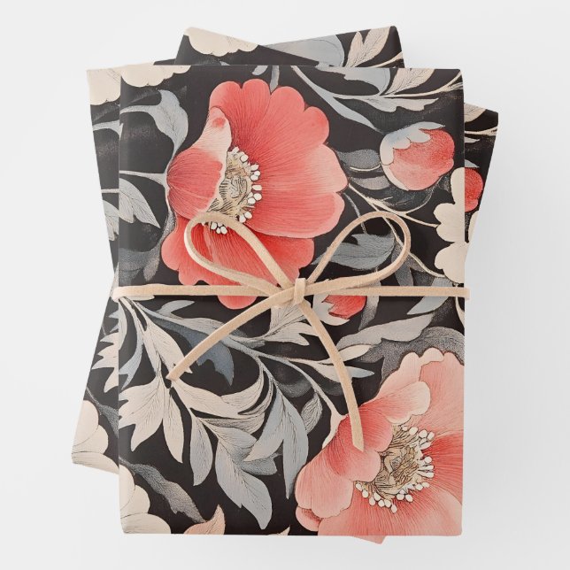 Feuille De Papier Cadeau Nouveau William Morris  (En situation)