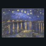 Feuille De Papier Cadeau Nuit de Vincent Van Gogh sur le Rhône<br><div class="desc">Vincent Van Gogh Nuit étoilée au-dessus du Rhône Nuit étoilée au-dessus du Rhône (septembre 1888) est l'une des peintures de Vincent van Gogh d'Arles la nuit à Arles. Il a été peint à un endroit sur la rive du Rhône qui était à seulement une ou deux minutes à pied de...</div>