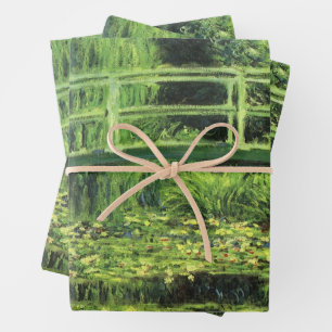 Feuille De Papier Cadeau Nymphéas de Claude Monet, Art Vintage