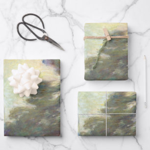 Feuille De Papier Cadeau Nymphéas par Claude Monet, Beaux-Arts Anciens