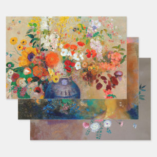 Feuille De Papier Cadeau Odilon Redon, Floral