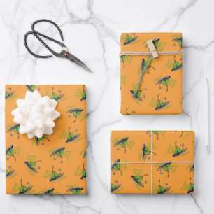 Feuille De Papier Cadeau Œufs verts et jambon sur le motif