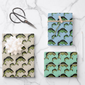 Feuille De Papier Cadeau Offre groupée Motif de basse