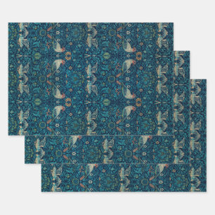 Feuille De Papier Cadeau Oiseau par William Morris, Art textile de jardin v
