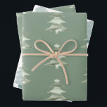 Feuille De Papier Cadeau Olive Pistachio Menthe Green Christmas Tree<br><div class="desc">olivier pistache menthe vert sapin de Noël avec une touche de parties scintillant étincelante</div>