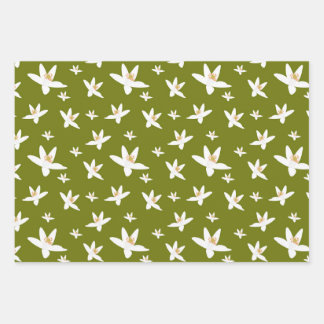 Feuille De Papier Cadeau Orange Blossom Wrapping Sheets