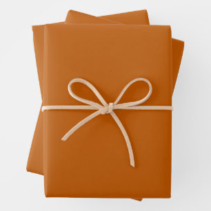 Feuille De Papier Cadeau Orange brulé