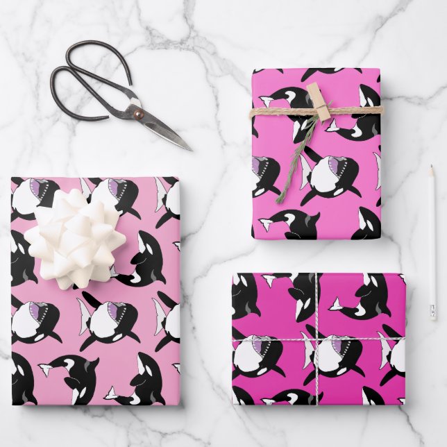 Feuille De Papier Cadeau Orca Killer Whale (Recto)
