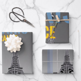 Feuille De Papier Cadeau Oreiller à lancer Paris France