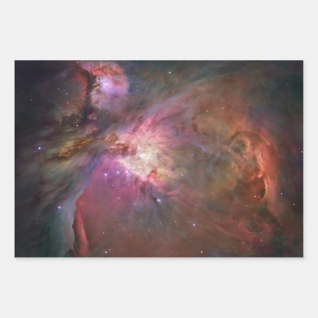 Feuille De Papier Cadeau Orion Nebula Hubble télescope spatial univers cosm (Devant)