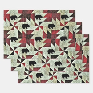 Feuille De Papier Cadeau Ours
