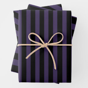 Feuille De Papier Cadeau 'Outcast gothique'   bande bleue et noire