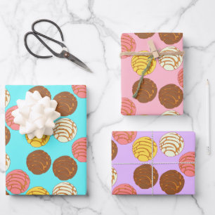 Feuille De Papier Cadeau Pain sucré mexicain Pan Dulce Conchas