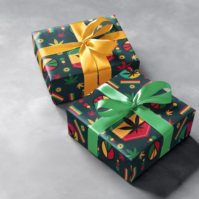 Feuille De Papier Cadeau Paix mondiale (wrapping paper sheets for birthday packing, gifting, wrapping paper christmas, shop now.)