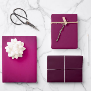 Feuille De Papier Cadeau Palette de design de couleur rouge Merlot