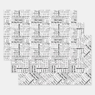 Feuille De Papier Cadeau Papa-isms