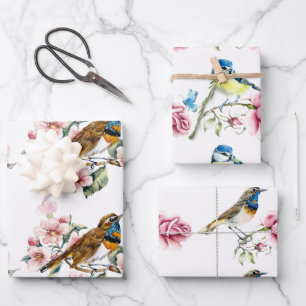 Feuille De Papier Cadeau Papiers d'emballage aquarelles pour la fête du thé