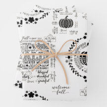 Papiers d'emballage Automne Vibes