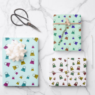 Feuille De Papier Cadeau Papiers d'emballage de sacs à main à la mode