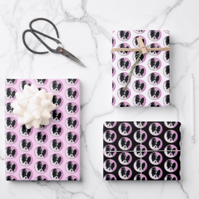 Feuille De Papier Cadeau Papillon (Recto)