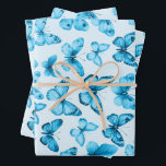 Feuille De Papier Cadeau Papillon Motif Aquarelle Élégant Joli Cadeau<br><div class="desc">Il y a aussi des articles correspondants comme des invitations, des cartes de boîtier, des étiquettes d'adresse de retour, des faveurs, des étiquettes cadeaux, des cadeaux de demoiselle d'honneur, des notes de remerciement, des enveloppes, et plus encore! Si vous voulez quelque chose de personnalisé, cliquez sur "message" sous mon profil...</div>