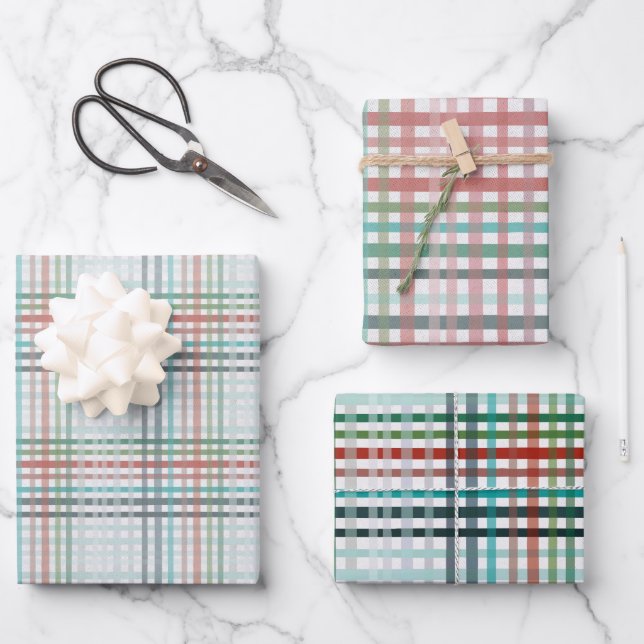 Feuille De Papier Cadeau Paquet de Noël (Recto)
