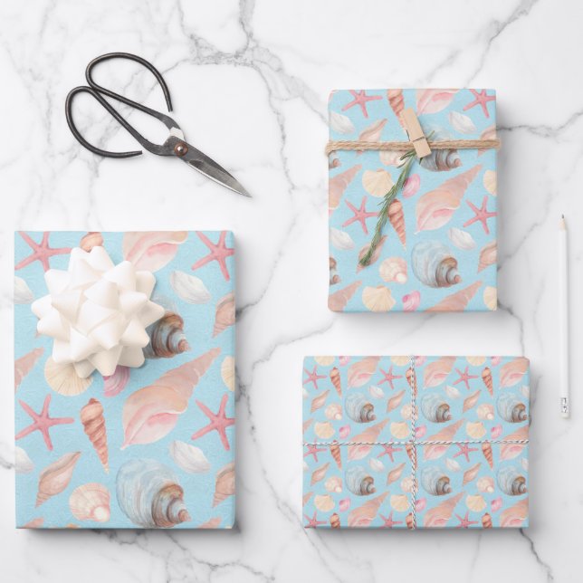 Feuille De Papier Cadeau Par la série Sea (Recto)