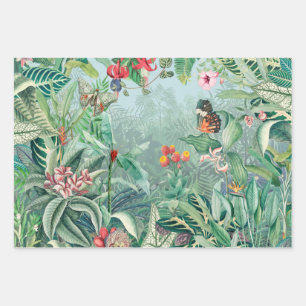 Feuille De Papier Cadeau Paradis tropical