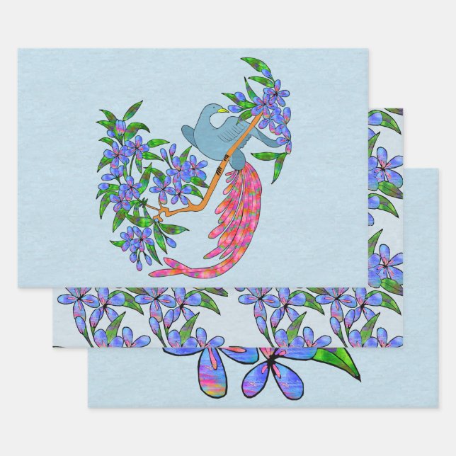 Feuille De Papier Cadeau Paradisio (Lot)