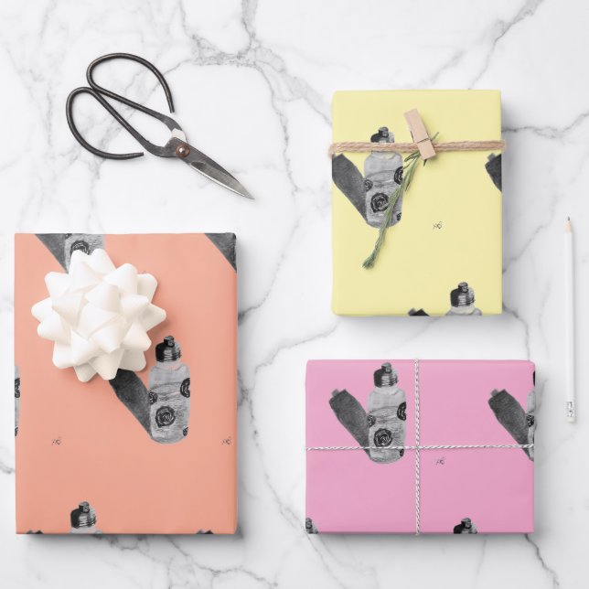 Feuille De Papier Cadeau Parfum D’eau (Recto)