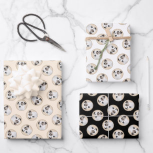 Feuille De Papier Cadeau Parson Jack Russell Terrier Peinture Chien d'anima