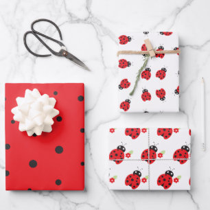 Feuille De Papier Cadeau Parti Anniversaire de enfant Cutest Little Ladybug