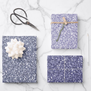 Feuille De Papier Cadeau Parties scintillant Lilac violet