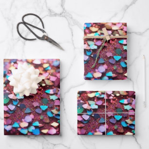 Feuille De Papier Cadeau Parties scintillant Opal Collection holographique 