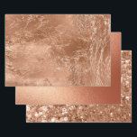 Feuille De Papier Cadeau Parties scintillant Rose or chic<br><div class="desc">Parties scintillant rose Gold Chic Glam</div>