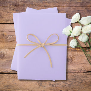 Feuille De Papier Cadeau Pastel Lilac couleur solide Classique Élégant