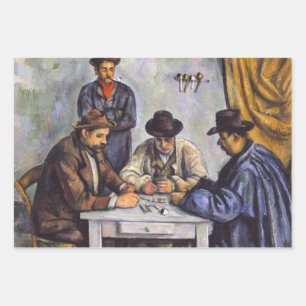 Feuille De Papier Cadeau Paul Cezanne - Les Joueurs De Cartes