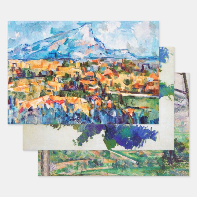 Feuille De Papier Cadeau Paul Cezanne, Mont Sainte-Victoire (Lot)