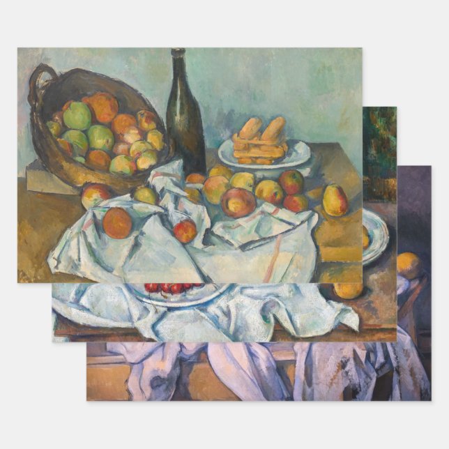 Feuille De Papier Cadeau Paul Cezanne - Toujours Vie Sélection de chefs-d'o (Lot)