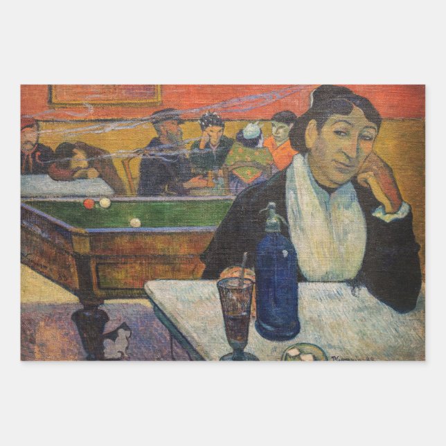 Feuille De Papier Cadeau Paul Gauguin - Le Night Café, Arles (Devant)