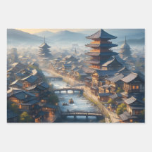 Paysage de Kyoto Japon Voyage Vintage