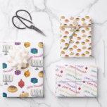 Feuille De Papier Cadeau Peint à la main mignon et amusant Hannukah modelé<br><div class="desc">Motifs peints à l'origine à la main,  cette feuille Hannukah est sûr d'apporter un sourire au visage de n'importe quel destinataire. Jetez du sac ! Suivez-moi sur Instagram :) https://www.instagram.com/deborahb.designs/</div>