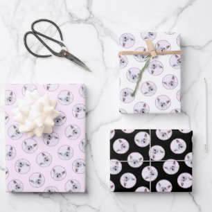 Feuille De Papier Cadeau Peinture blanche en poudre de Chine peint art chie